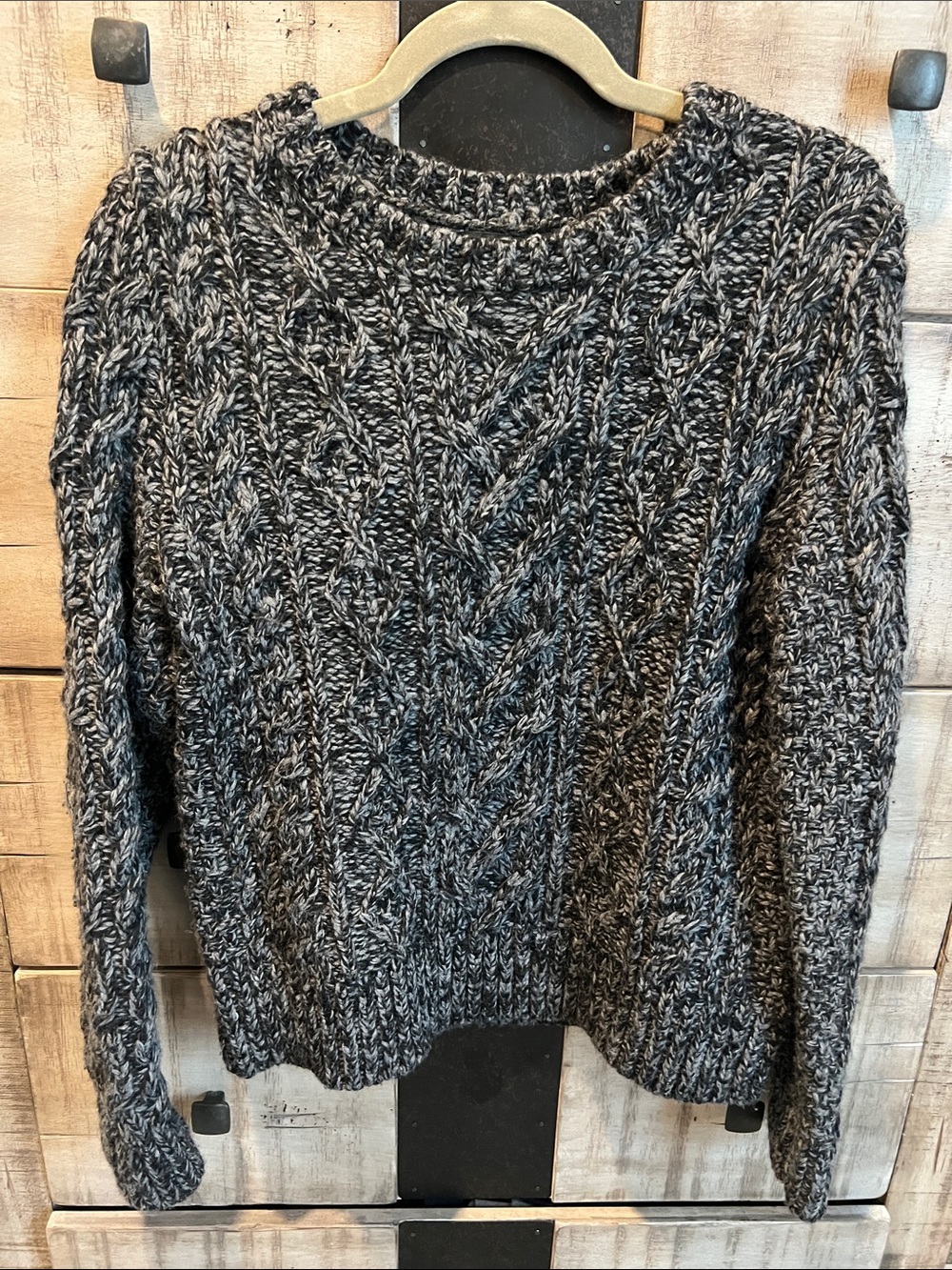 Chunky Wool Gray Sweater